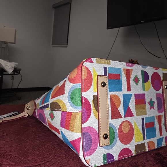 Dooney & Bourke Colorful Geometric Satchel - Picture 6 of 9